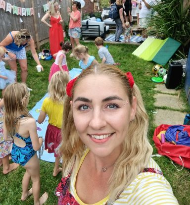 kids party in the garden