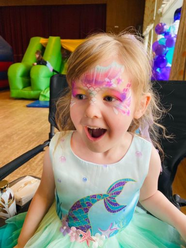 The highlight of this children's birthday party was undoubtedly our amazing Bristol face painting station.