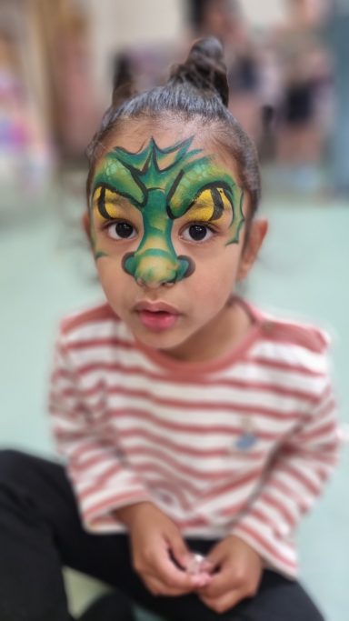 Our Bristol face painting added the perfect touch of creativity to this unforgettable children's birthday party.